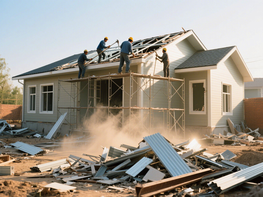 輕鋼別墅改拆需要多久完工？揭秘高效、安全的拆除流程