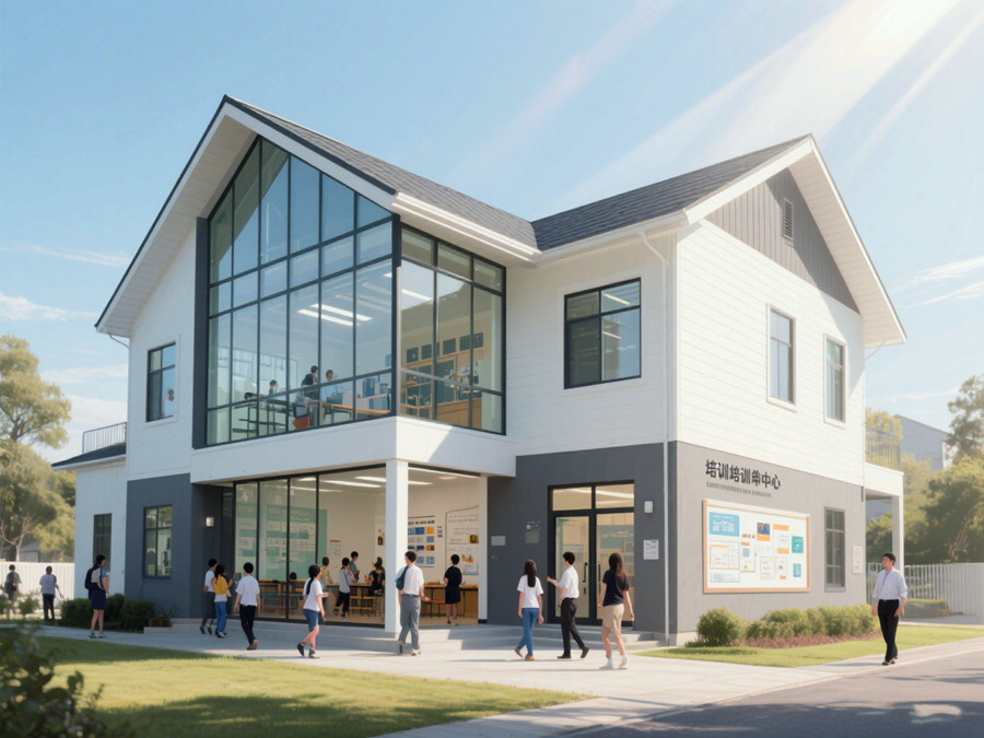 被應(yīng)用于培訓(xùn)中心的輕鋼房屋