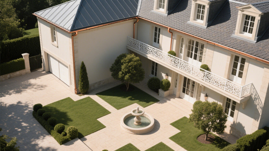 150㎡二層法式風格輕鋼別墅側面展示 150㎡二層法式風格輕鋼別墅側面展示